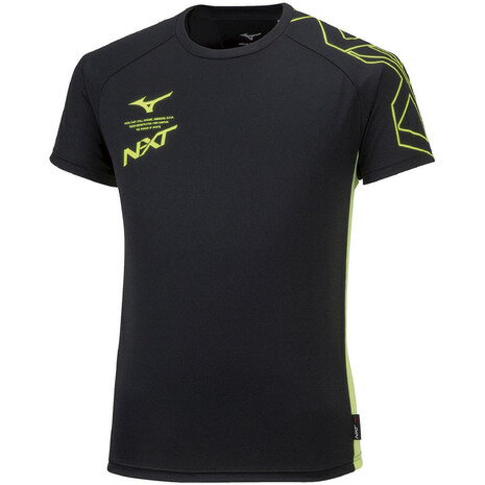 ミズノ(MIZUNO)(メンズ)陸上ウェア シャツ 袖ロゴプリント入り プラクティスシャツ U2MA201509