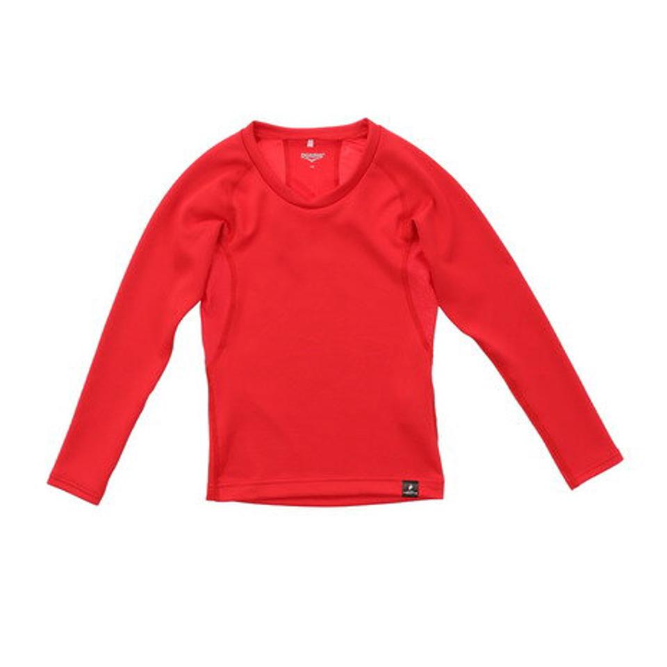 デュアリグ(DUARIG)(キッズ)サッカーウェア ジュニア ヒートクロスBA丸首長袖シャツ 742D1ES7612RED