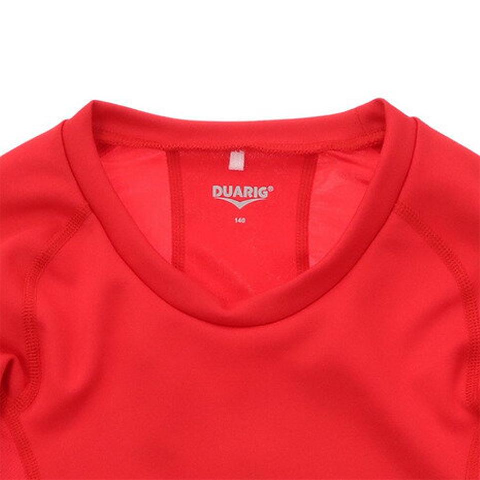 デュアリグ(DUARIG)(キッズ)サッカーウェア ジュニア ヒートクロスBA丸首長袖シャツ 742D1ES7612RED