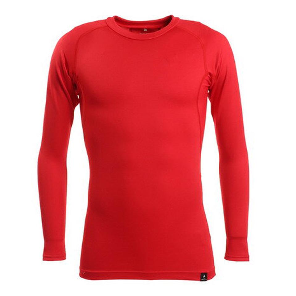 デュアリグ(DUARIG) サッカーウェア ヒートクロス BA 丸首長袖シャツ 741D1ES6910RED (メンズ)