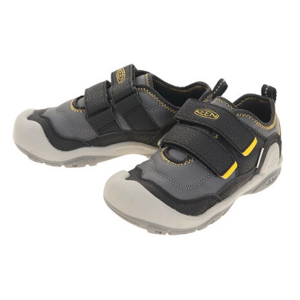 キーン（KEEN）（キッズ）ジュニアカジュアルシューズ ノッチホロウ KNOTCH HOLLOW DS ブラックグレー 1025896 マジックテープ 履きやすい 通園 普段履き