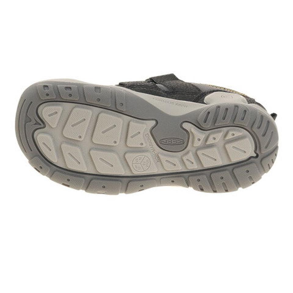 キーン（KEEN）（キッズ）ジュニアカジュアルシューズ ノッチホロウ KNOTCH HOLLOW DS ブラックグレー 1025896 マジックテープ 履きやすい 通園 普段履き
