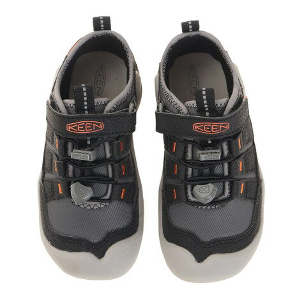キーン（KEEN）（キッズ）ジュニア 黒 カジュアルシューズ ノッチホロウ KNOTCH HOLLOW ブラック 1025884 ベルクロ マジックテープ 履きやすい 通園 普段履き