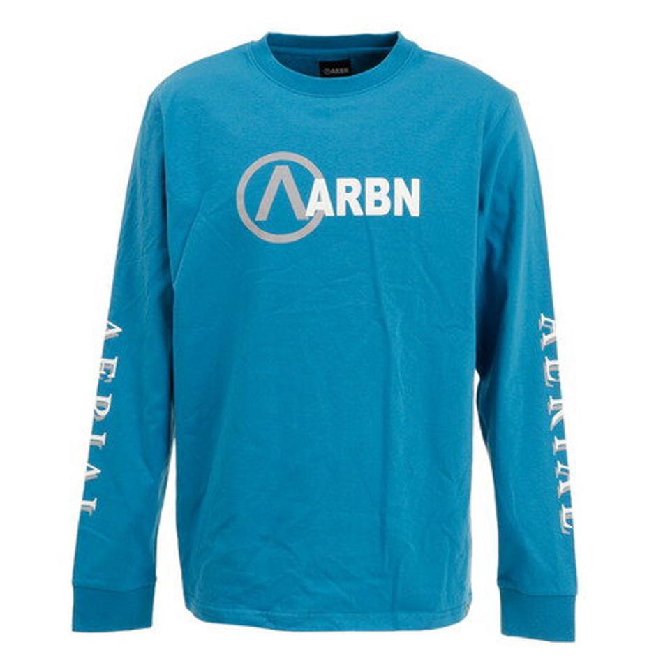 エアボーン(ARBN) LOGO 長袖シャツ 22S-ARBN-005LS-BLU (メンズ)