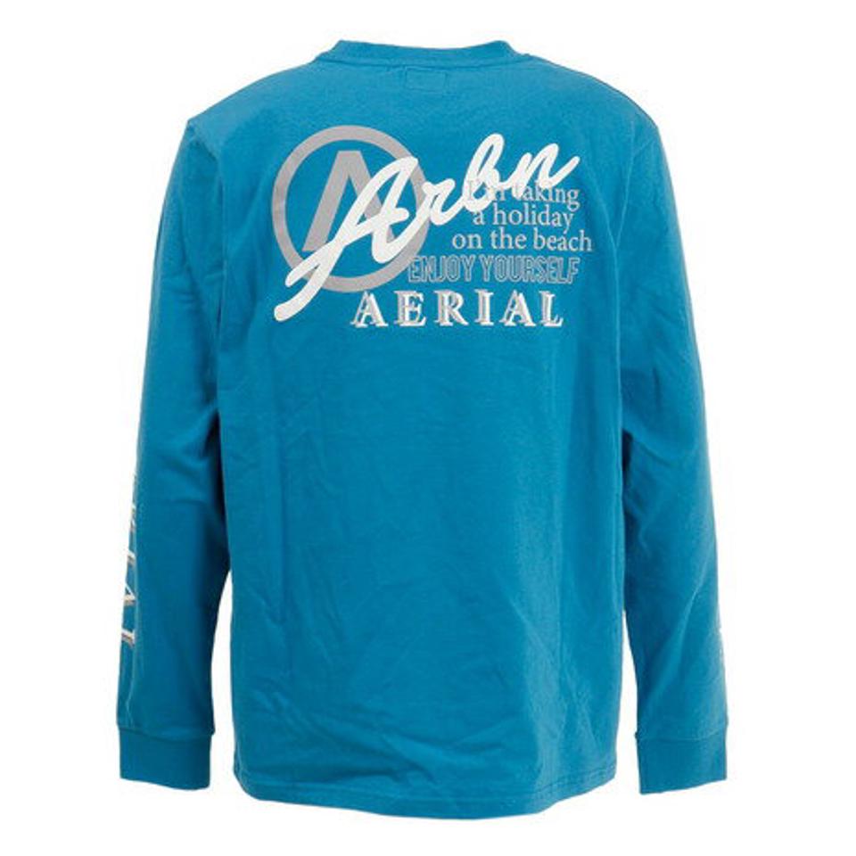 エアボーン(ARBN) LOGO 長袖シャツ 22S-ARBN-005LS-BLU (メンズ)