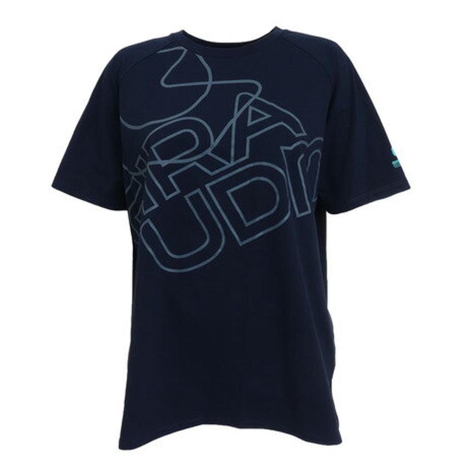 【2点で500円OFFクーポンあり6日9:59迄】ジローム(GIRAUDM) ドライ 速乾 UV ドライプラス プリント天竺チュニック 半袖シャツ CT2S3384-TR864-DGCD NVY (レディース)