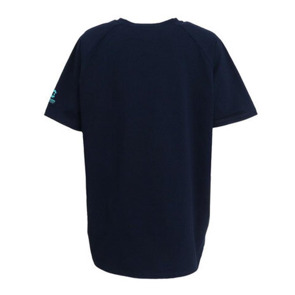 【2点で500円OFFクーポンあり6日9:59迄】ジローム(GIRAUDM) ドライ 速乾 UV ドライプラス プリント天竺チュニック 半袖シャツ CT2S3384-TR864-DGCD NVY (レディース)