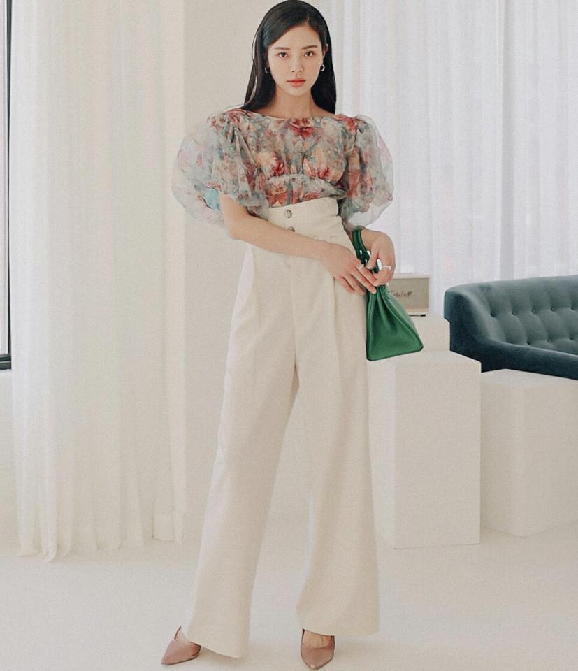 ホルターネックスラックス・全2色・a00194 レディース 【pt】 パンツ スラックス ロング 丈 サスペンダー ホルターネック ワイド ユニーク 単色 無地 ボタン ハイウエスト 脚長 スタイルアップ カジュアル 大人っぽ 韓国ファッション ハイホリHIHOLLI