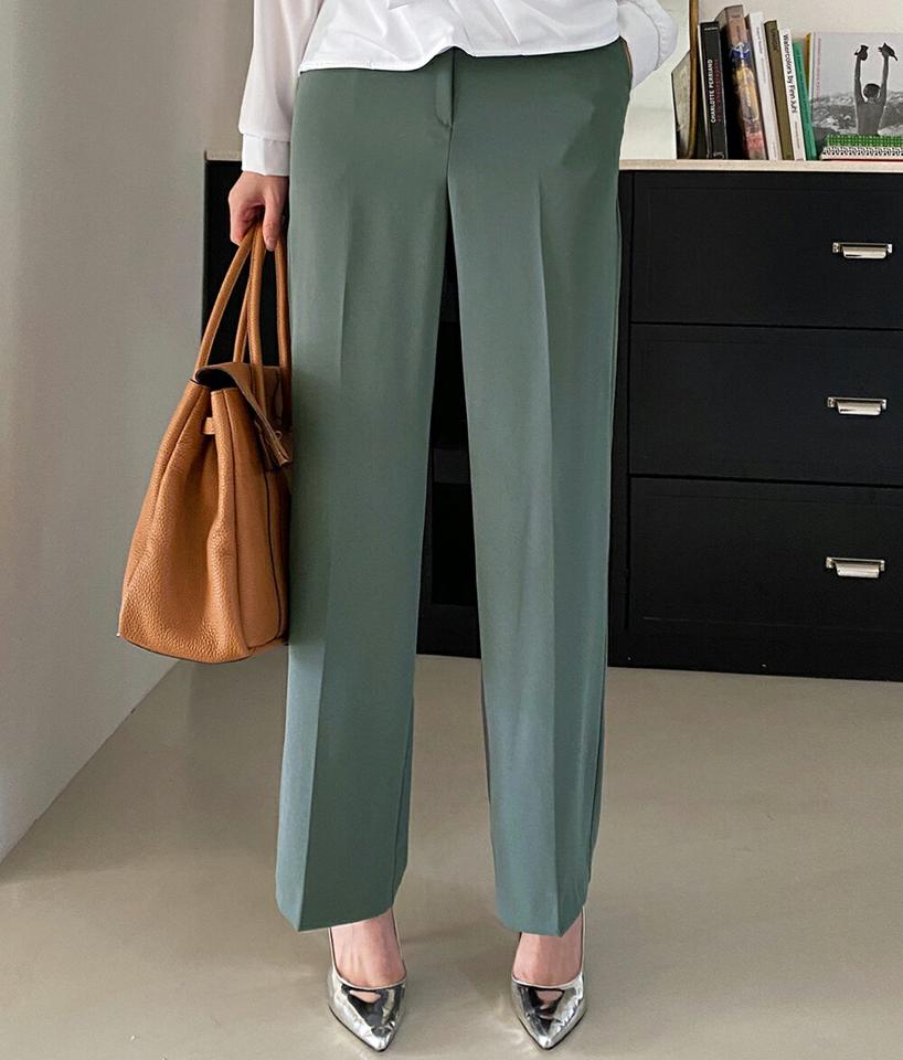 バックタックワイドスラックス・全3色・t71866 レディース 【pt】スラックス パンツ ロング 丈 ワイド ストレート ダーツライン 無地 単色 シンプル 春 夏 秋 冬 オフィスカジュアル きれいめ 大人っぽ 上品 韓国ファッション ハイホリHIHOLLI