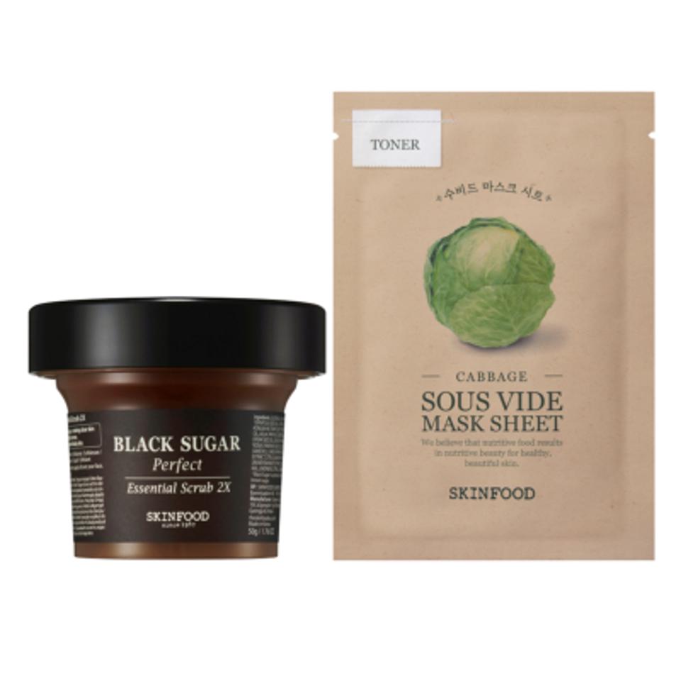 ２Xスクラブ MINI & キャベツ スーヴィッドマスクシート セット