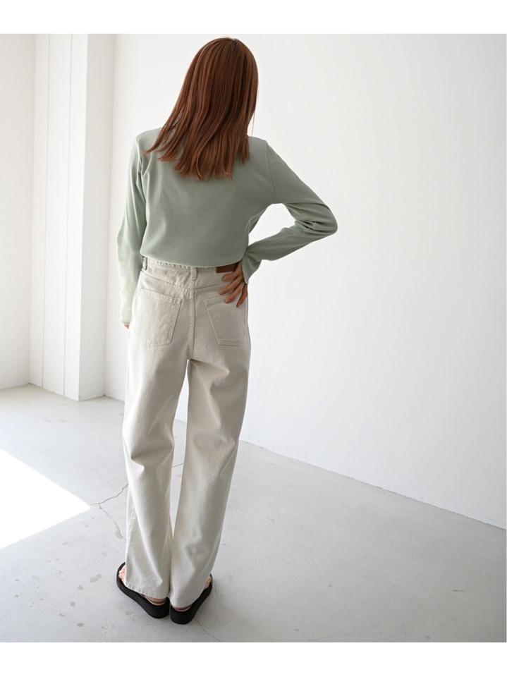 RED CHOP WORKS  リブボートネックロングTシャツ（RED CHOP WORKS）