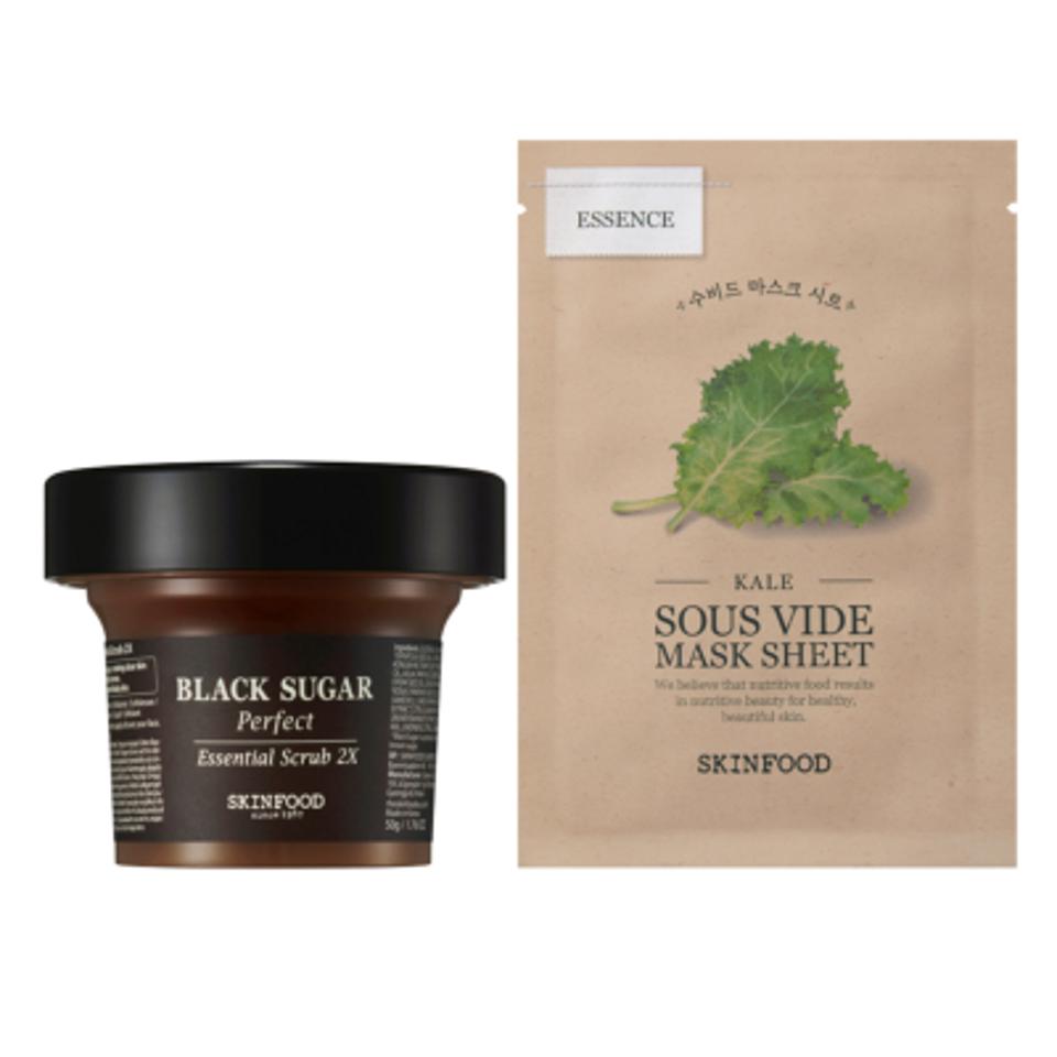 ２Xスクラブ MINI & ケール スーヴィッドマスクシート セット