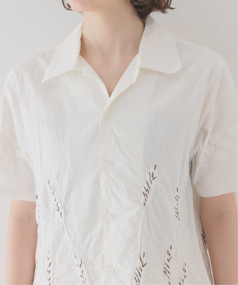 【NOMA t.d./ノーマティーディー】 HOPE SS Shirt - Hand Embroidery：シャツ（JOURNAL STANDARD relume）