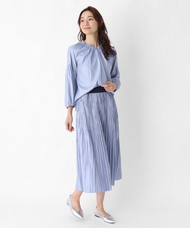 [M~4Lサイズ]シャンブレーダンガリースカート