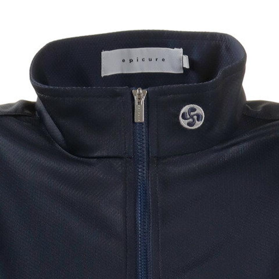 エピキュール(epicure) ゴルフウエア レディース 袖ボーダージップアップシャツ 152-22340-098 (レディース)