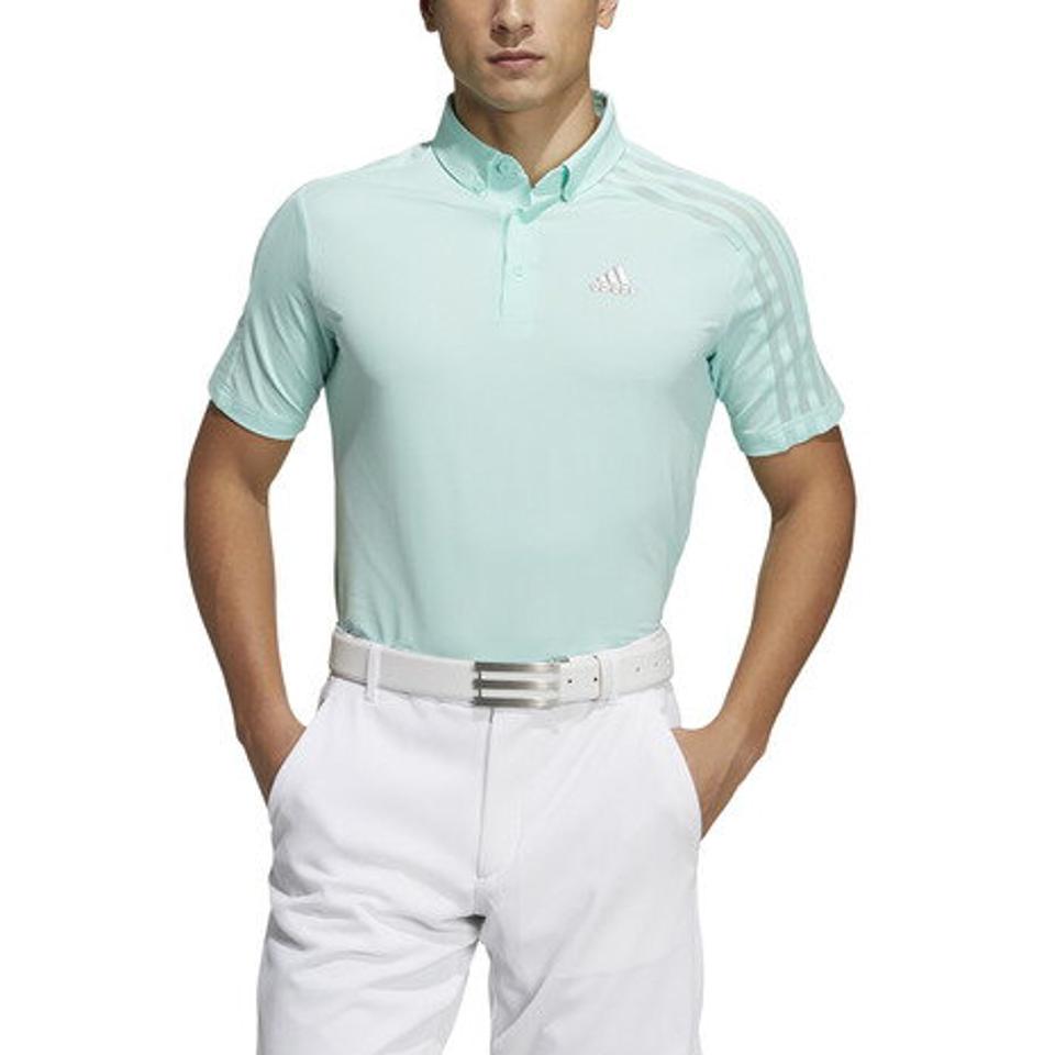 【5点以上で10%OFFクーポン 11日1:59まで】アディダス(adidas) ゴルフウェア HEAT.RDY 半袖ボタンダウンシャツ 23290-GM3616 MI (メンズ)