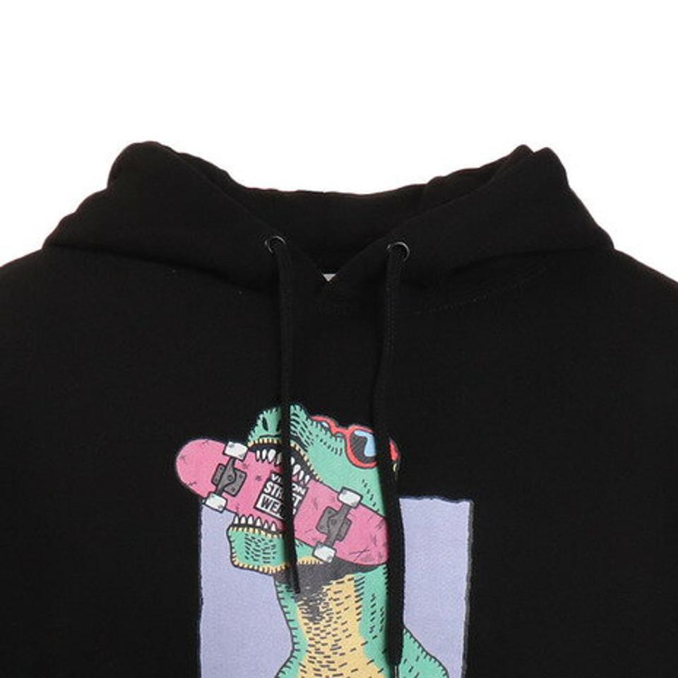 【10/10 24h限定エントリー＆対象4店舗買い回りで最大P10倍！】ヴィジョン（VISION） 恐竜イラストパーカー A905028-01 BLK （メンズ）