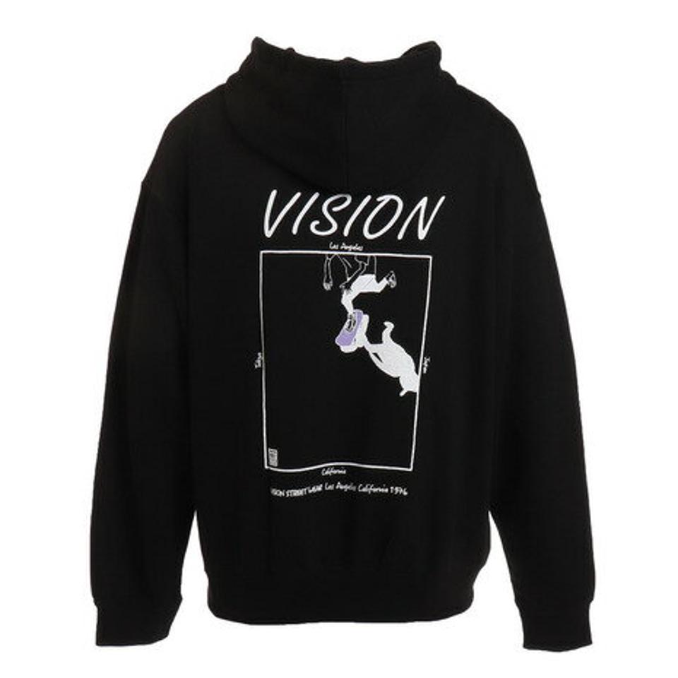 ヴィジョン（VISION） スケボーイラストパーカー A905027-01 BLK （メンズ）