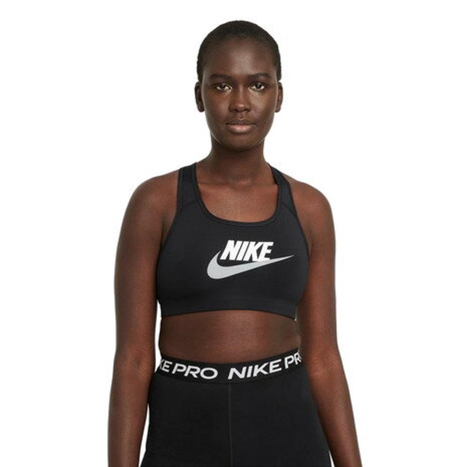 ナイキ（NIKE） スポーツブラ ミドルサポート Dri-FIT スウッシュ ノンパッディド グラフィック DM0580-010 （レディース）