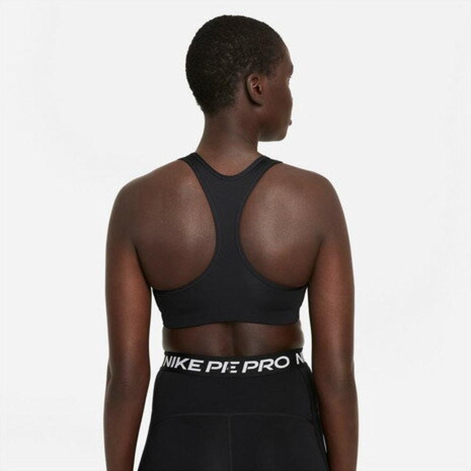ナイキ（NIKE） スポーツブラ ミドルサポート Dri-FIT スウッシュ ノンパッディド グラフィック DM0580-010 （レディース）