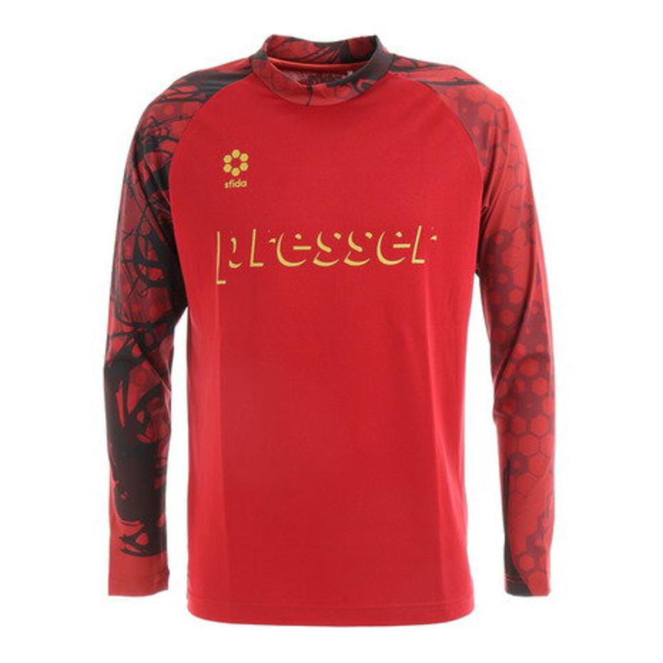 【ポイント15倍】スフィーダ(SFIDA) サッカー フットサルウェア Presser Thermotectベースレイヤーシャツ ロングスリーブ SA-21502 BGD (メンズ)