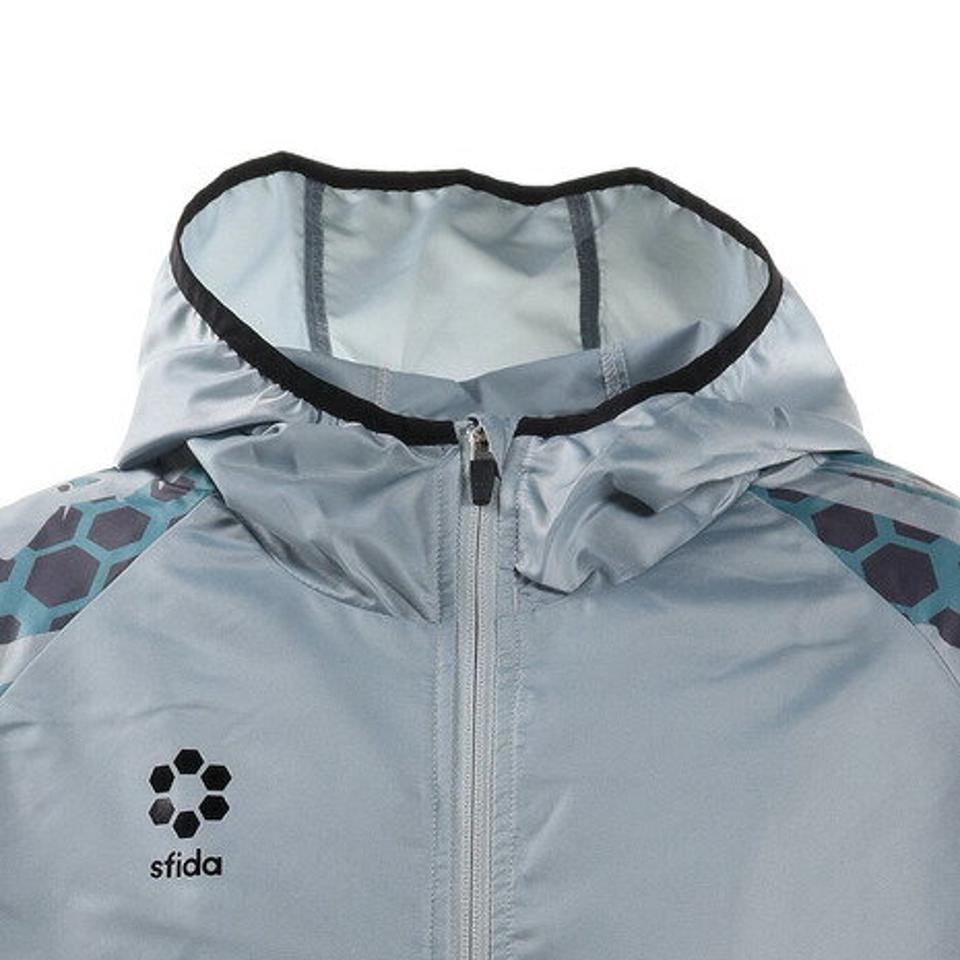 【ポイント15倍】スフィーダ（SFIDA） サッカー フットサルウェア Presser Thermotect ウインドフルジップパーカー SA-21501 GRY （メンズ）
