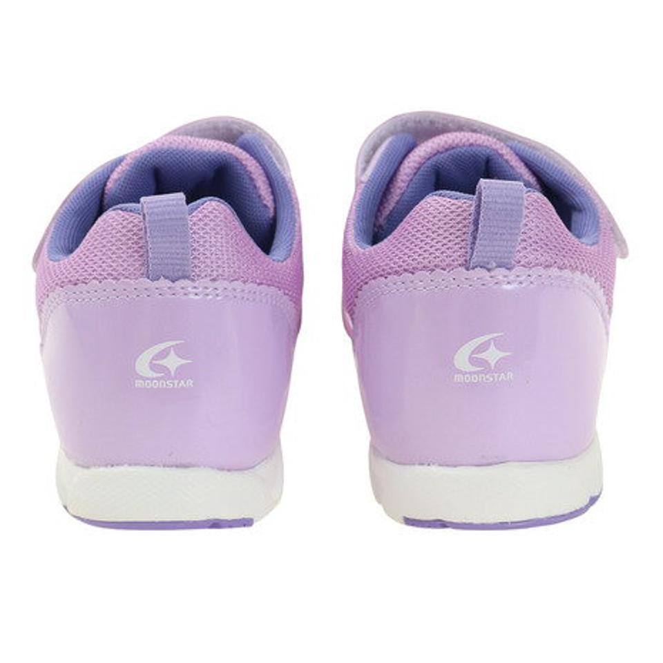 【12/10 24h限定 エントリー＆対象4店舗買い回りで最大P10倍！】ムーンスター（MoonStar）（キッズ） ジュニア ランニングシューズ 黒 紫 スーパースター SUPERSTAR ブラック パープル SS J7142F BK 12295786 F スニーカー