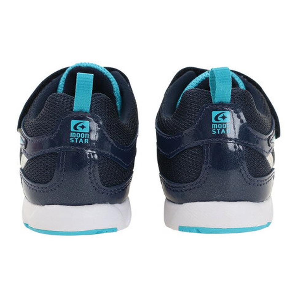 ムーンスター（MoonStar）（キッズ） ジュニア ランニングシューズ 紺 スーパースター SUPERSTAR ネイビー フラッシュグリーン SS J7143F LM 12295767 F