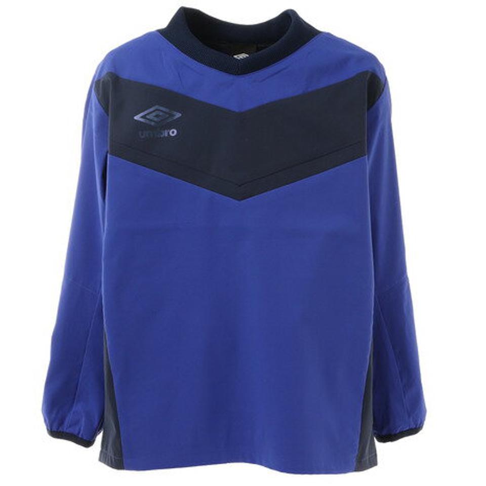 アンブロ(UMBRO) サッカーウェア ジュニア ラインドクロストップ UUJSJF31XB BLU (キッズ)