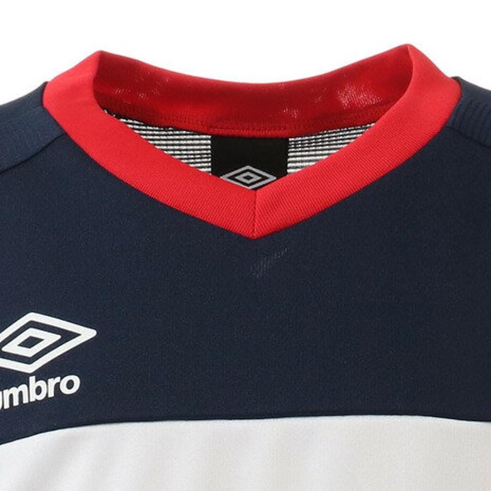 アンブロ(UMBRO) サッカーウェア ジュニア Tシャツ ブリーズプラスショートスリーブシャツ UUJSJA61XB NVWH (キッズ)