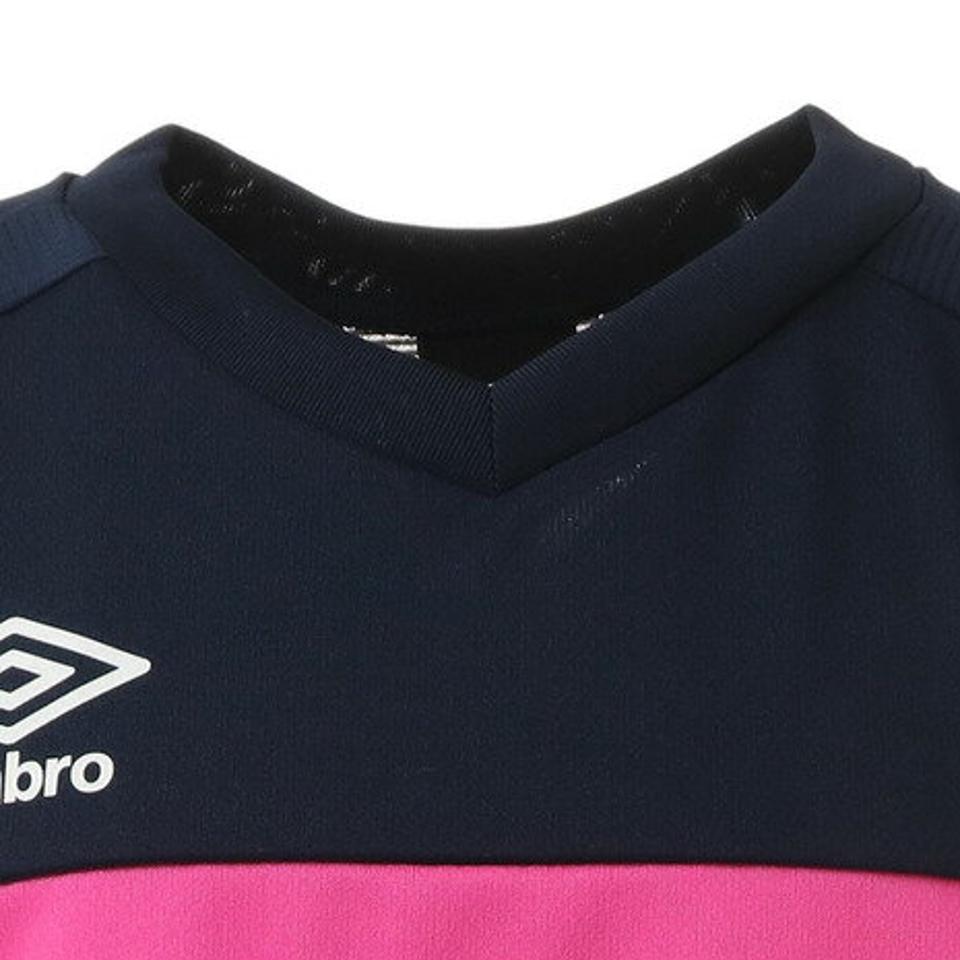 アンブロ(UMBRO) サッカーウェア ジュニア Tシャツ ブリーズプラスショートスリーブシャツ UUJSJA61XB NVSP (キッズ)