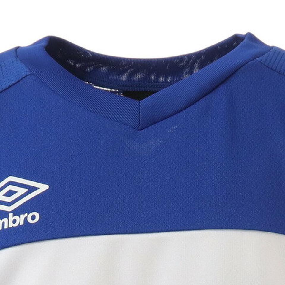 アンブロ(UMBRO) サッカーウェア ジュニア Tシャツ ブリーズプラスショートスリーブシャツ UUJSJA61XB BLU (キッズ)