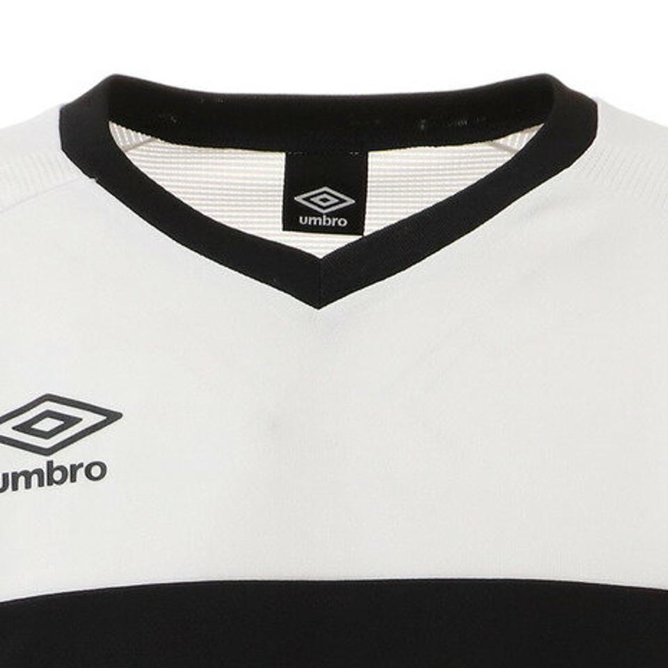 アンブロ(UMBRO) サッカーウェア ブリーズプラスショートスリーブシャツ UUUSJA61XB WHT (メンズ、レディース)