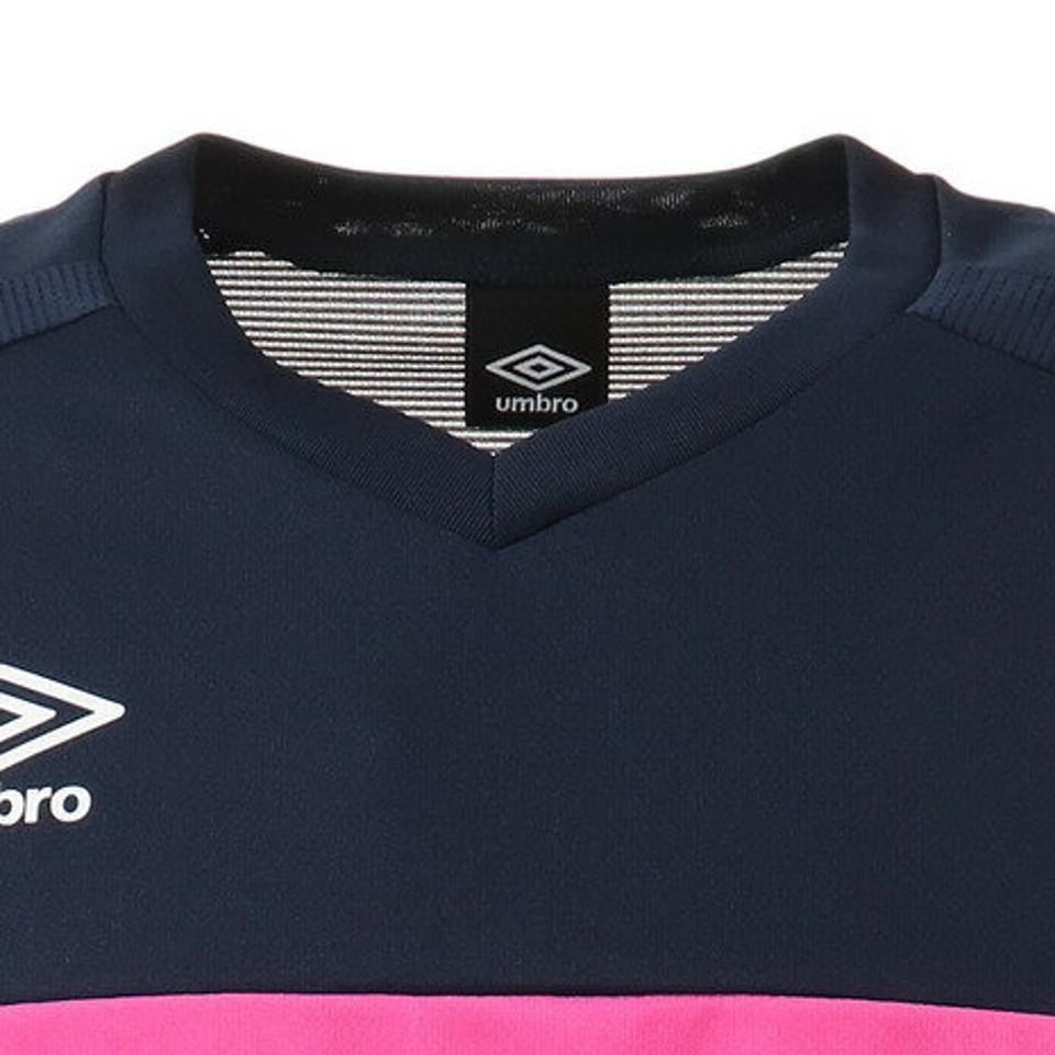 アンブロ(UMBRO) サッカーウェア ブリーズプラスショートスリーブシャツ UUUSJA61XB NVSP (メンズ、レディース)
