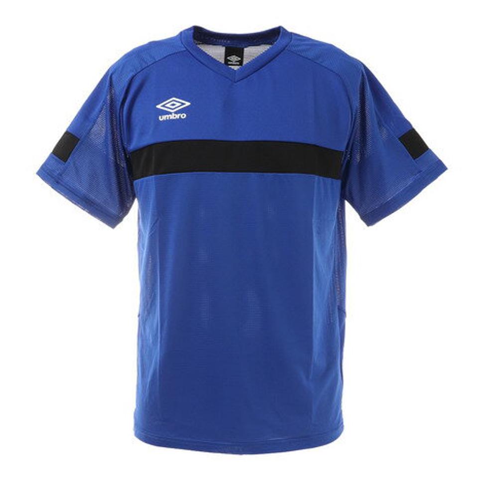 アンブロ(UMBRO) サッカーウェア ブリーズプラスショートスリーブシャツ UUUSJA61XB BLU (メンズ、レディース)