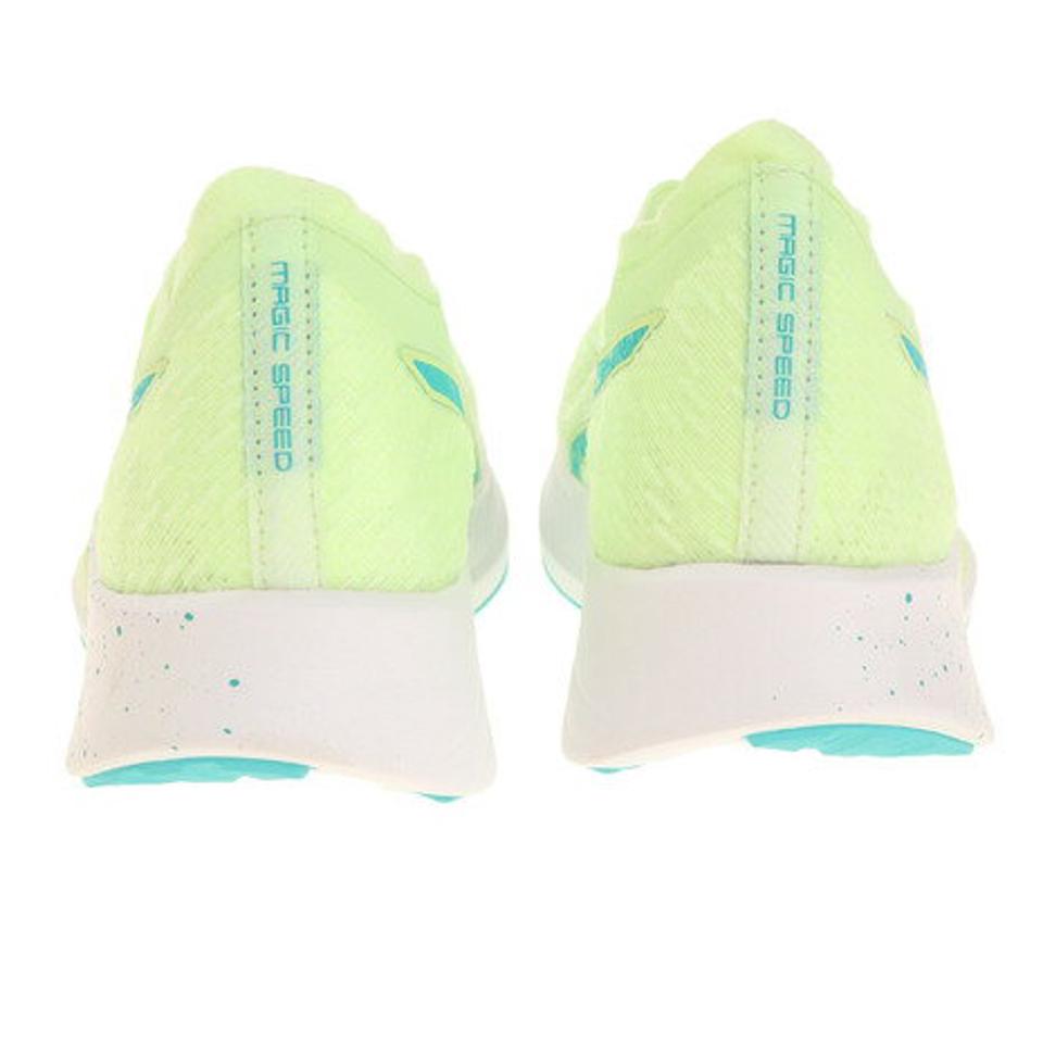 アシックス（ASICS）（レディース）ランニングシューズ マジック スピード フレッシュ イエロー 1012A895.750 スニーカー 厚底 プレート 駅伝 部活 マラソン