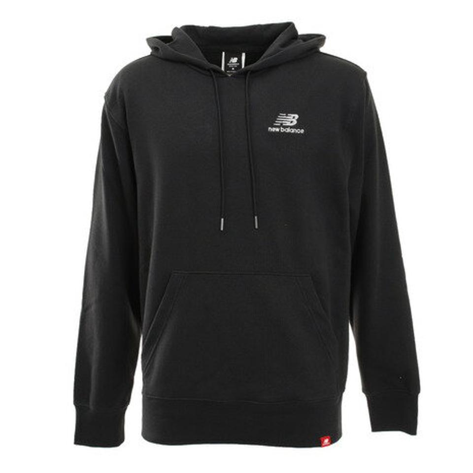 ニューバランス（new balance）（メンズ）ロゴスウェットフーディー AMT11550BK