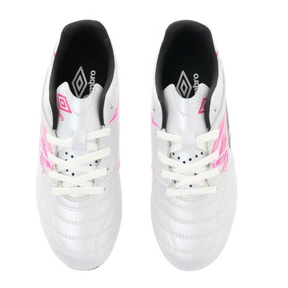 アンブロ（UMBRO） ジュニアサッカースパイク ハードグラウンド用 サッカーシューズ アクセレイターKTS JR W HGWP UU4SJA01WP （キッズ）