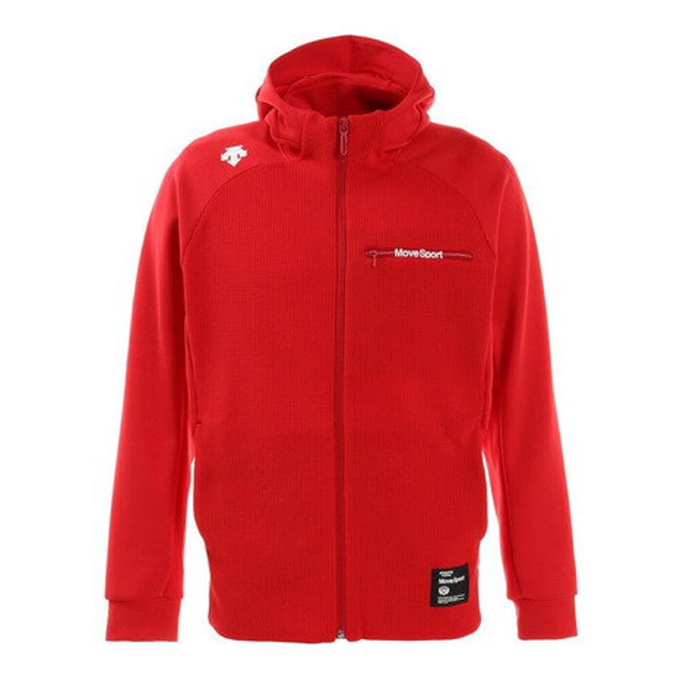 デサント（DESCENTE）（メンズ）ジャージ テクニスタ ハイブリッドフルジップパーカー DMMRJF10 RD
