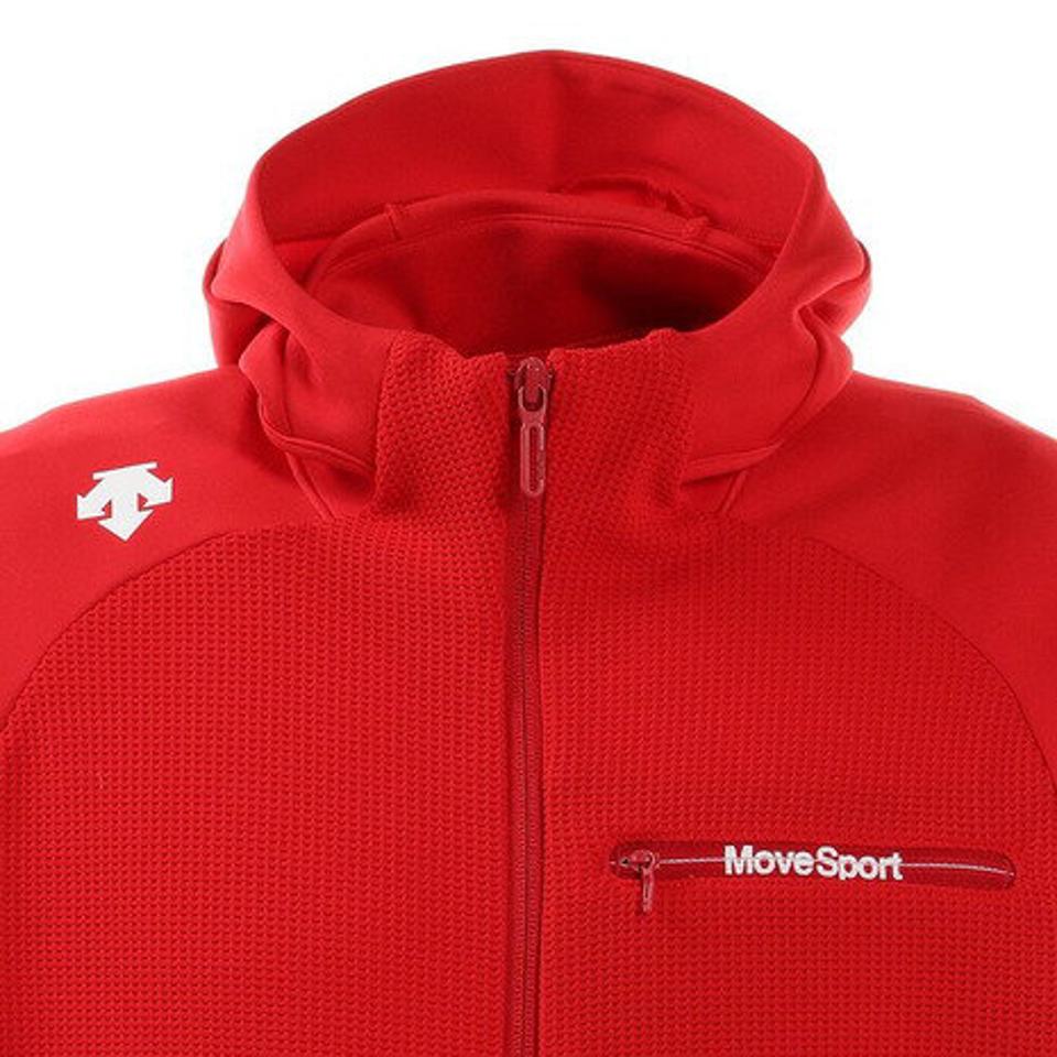 デサント（DESCENTE）（メンズ）ジャージ テクニスタ ハイブリッドフルジップパーカー DMMRJF10 RD