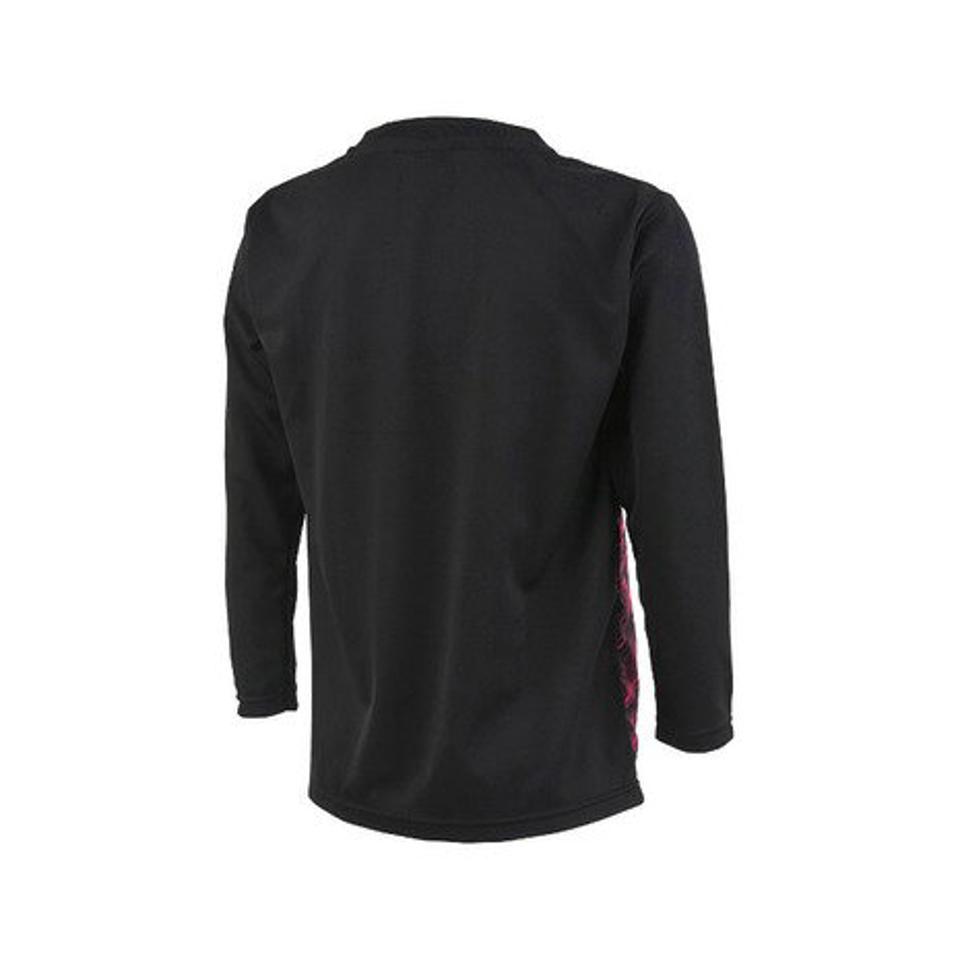 アンブロ(UMBRO) サッカーウェア ジュニア グラフィック長袖プラクティスシャツ UUJSJB53 BKPK (キッズ)