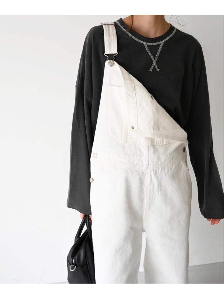 El mar(エルマール)ステッチショート丈ロングTシャツ（El mar）
