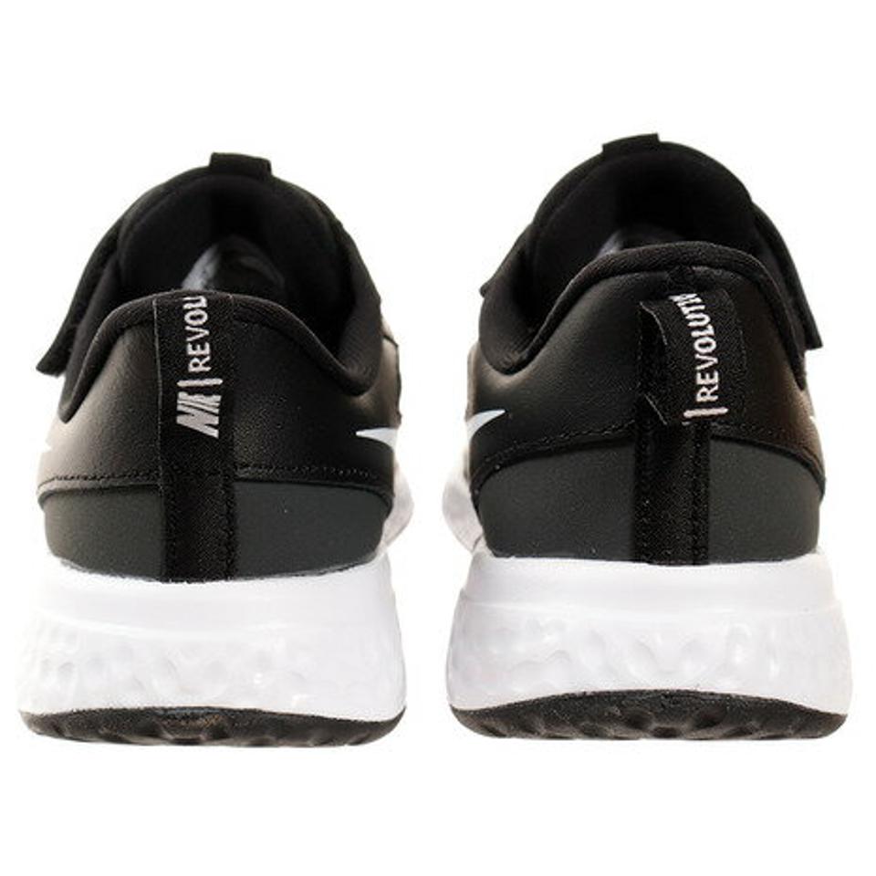 ナイキ（NIKE）（キッズ）レボリューション 5 PSV ブラック ホワイト 黒 白 BQ5672 003 ジュニア スポーツシューズ マジックテープ スニーカー 運動靴 子供