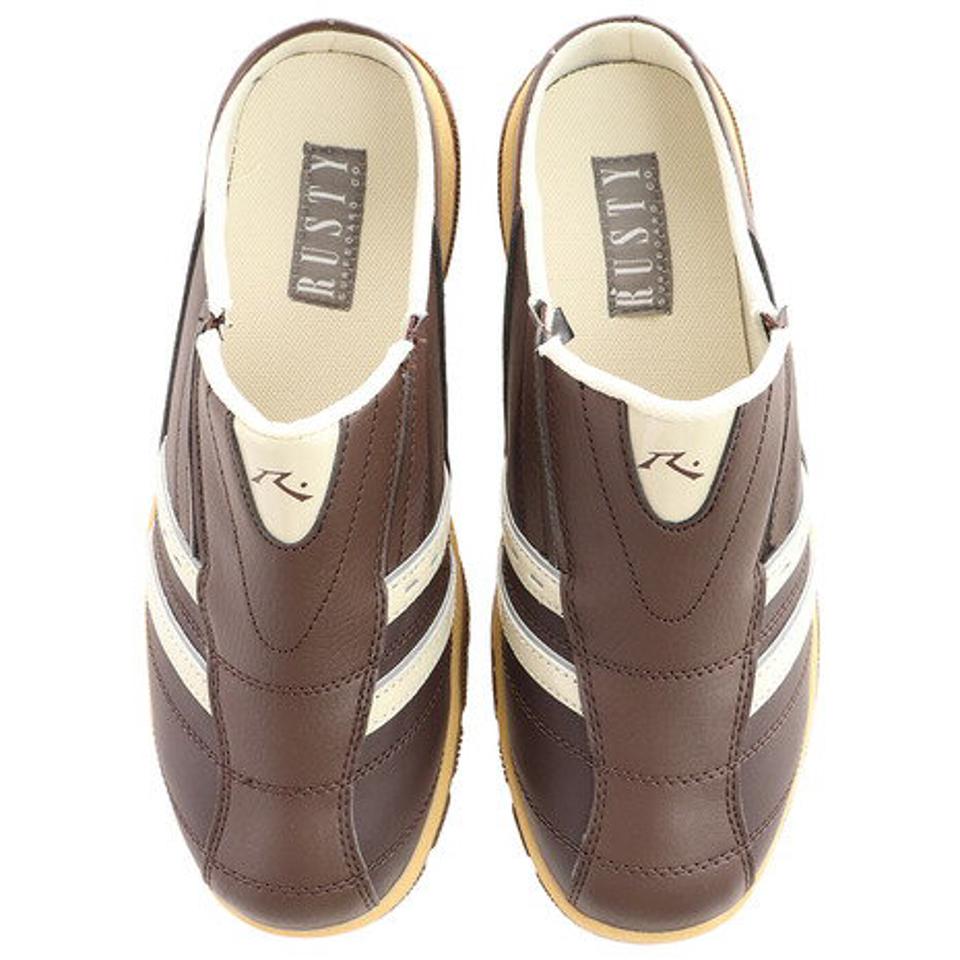 ラスティ（RUSTY）（メンズ）スリッポンスライド ホワイトブラック ブラウン ブラックグレー RS-255 サボサンダル クロッグサンダル 踵なしシューズ