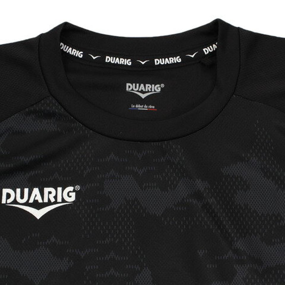 デュアリグ(DUARIG) サッカーウェア 半袖 Tシャツ ジュニア ドライプラス (吸汗速乾) カモ昇華 プラクティスシャツ 742D9HD7220 BLK (キッズ)