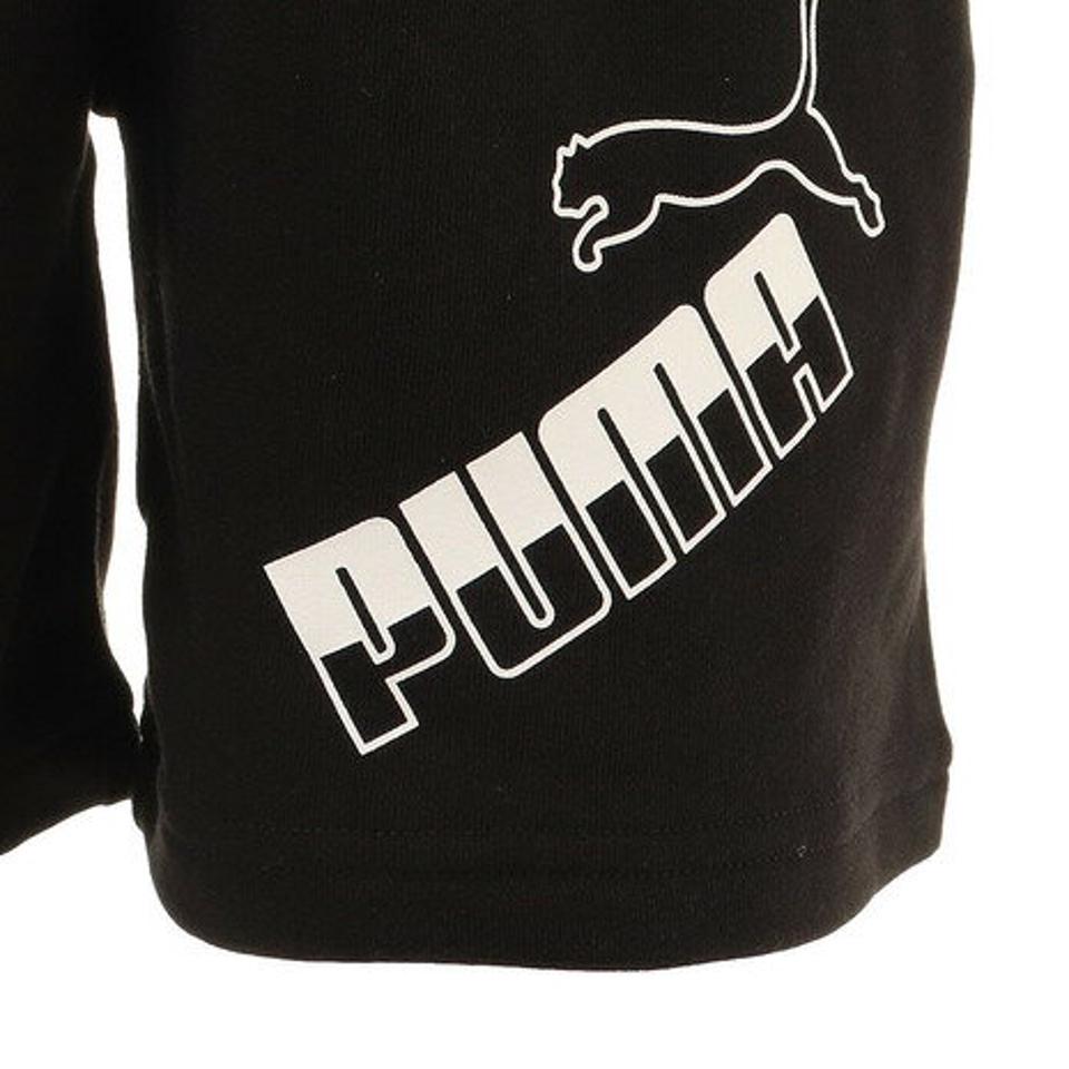 プーマ（PUMA） ジュニア AMPLIFIED BIGロゴショーツ 588960 01 BLK ショートパンツ ハーフパンツ 短パン （キッズ）