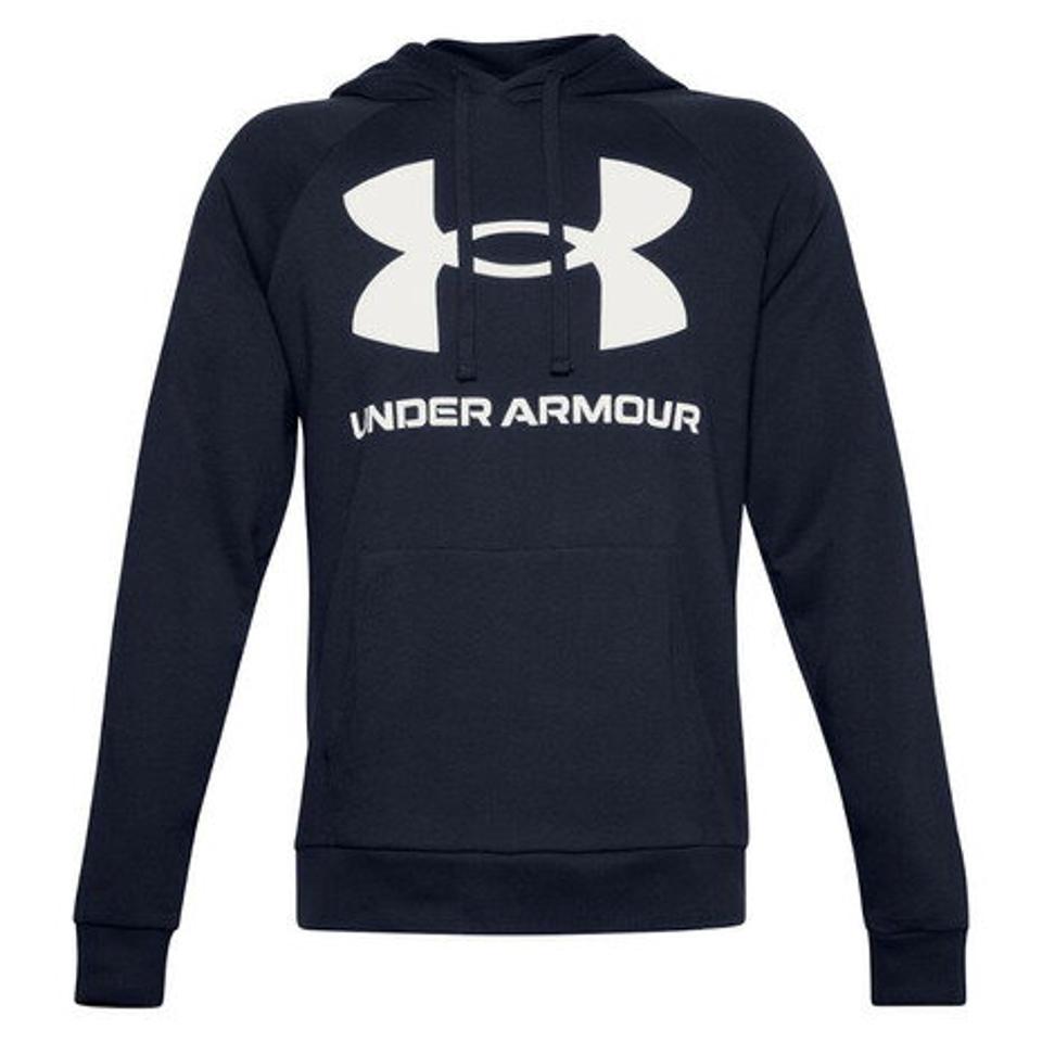 アンダーアーマー（UNDER ARMOUR）（メンズ）パーカー ライバルフリース ビッグロゴ フーディー 1357093 MDN/OXW AT オンライン価格