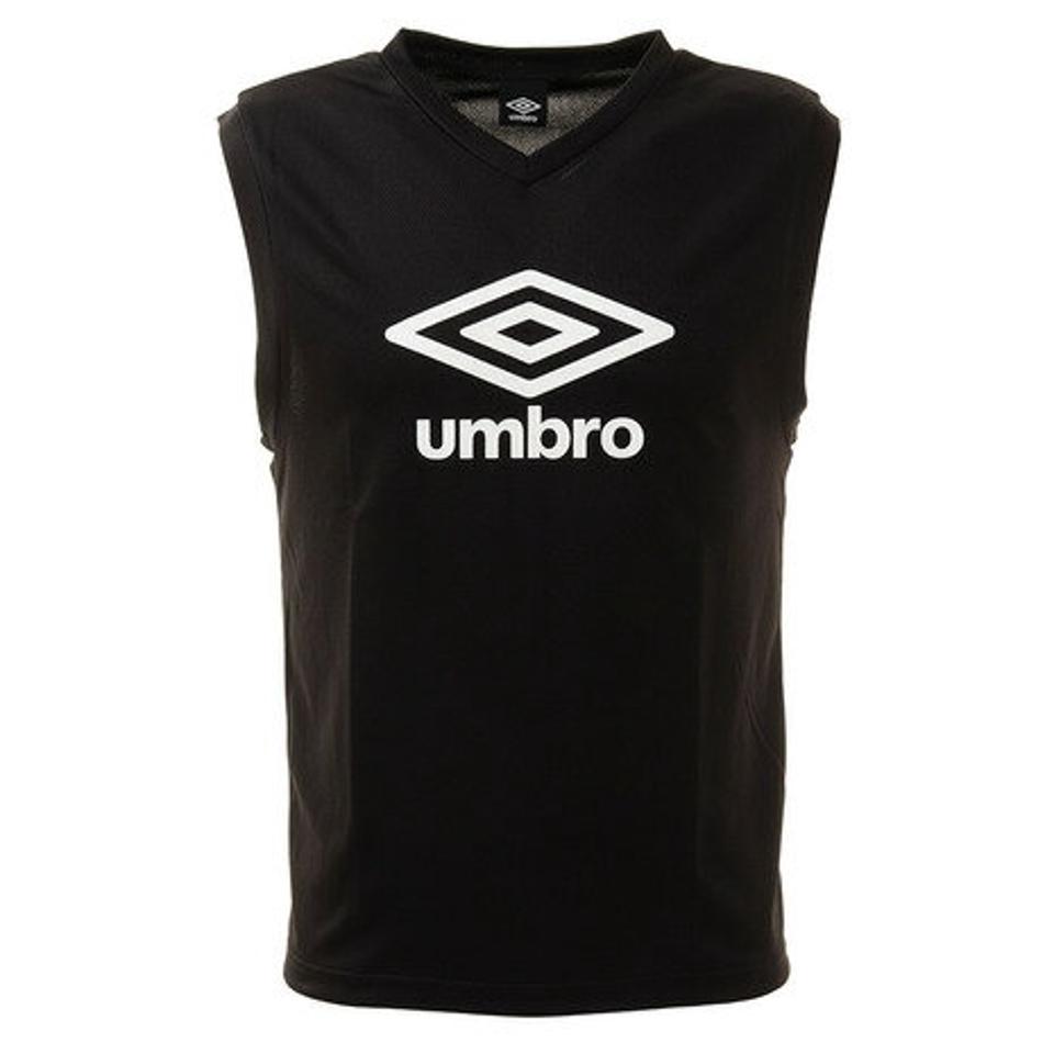 アンブロ(UMBRO) TRノースリーブプラクティスシャツ UUUPJA66 BLK 【サッカー スポーツ ウェア メンズ ノースリーブ タンクトップ シャツ】 (メンズ)
