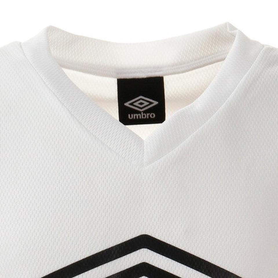 アンブロ(UMBRO) TRジュニアノースリーブプラクティスシャツ UUJPJA66 WHT 【サッカー スポーツ ウェア ジュニア ノースリーブ タンクトップ シャツ】 (キッズ)