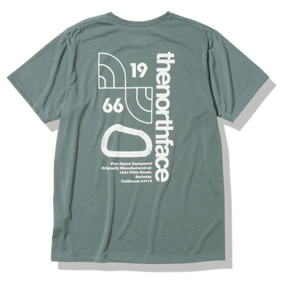 ノースフェイス(THE NORTH FACE) ドライ 速乾 UV ショートスリーブカラビナアートティー NT32283 BL (メンズ)